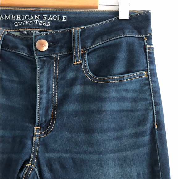 American Eagle Super Super Stretch Jegging Blue 8 - Picture 7 of 9